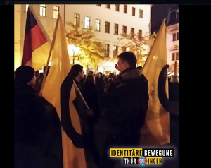 Identitäre auf der AfD-Demonstration am 30. Oktober 2015 in Gera