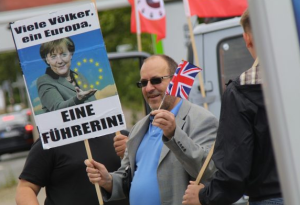 Erfurt im Juli 2016: AfD-Abgeordneter Rudy auf Kundgebung mit Neonazis, Bild geklaut beim Störungsmelder