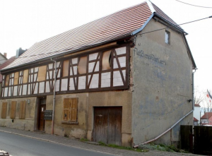 Neonazi-Immobilie „Braunes Haus" in Jena-Altlobeda, von 2006 bis 2009 Normannia-Treffpunkt, inzwischen abgerissen