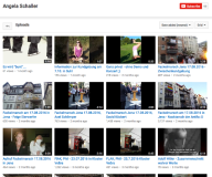 Schaller dokumentiert ihre Demonstrations- und Veranstaltungsteilnahmen bei Youtube